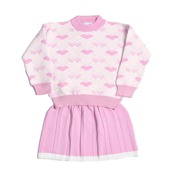 طقم بناتي تريكو جيبة