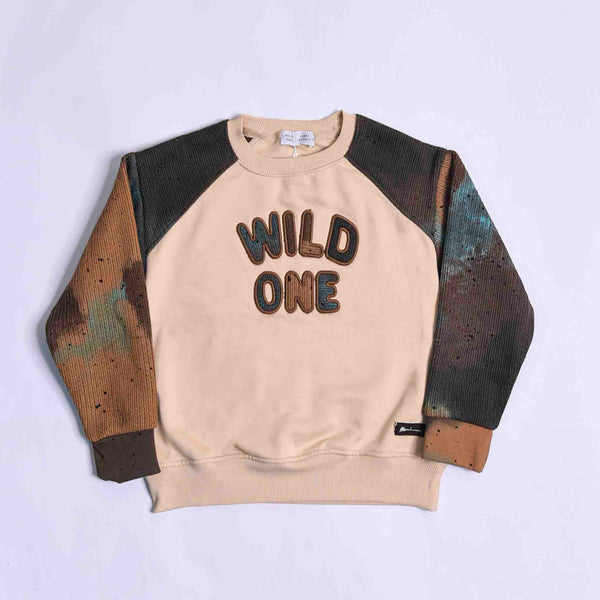 WILD ONEسويت شيرت ميلتون تطريز