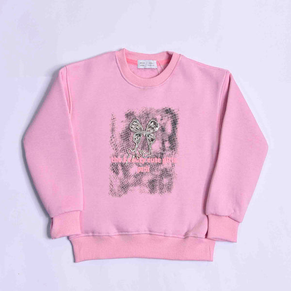 سويت شيرت بناتي استراس فراشه